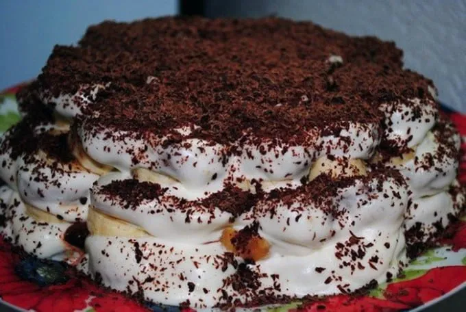 Ameisenhaufen mit Bananen (ohne Backen)