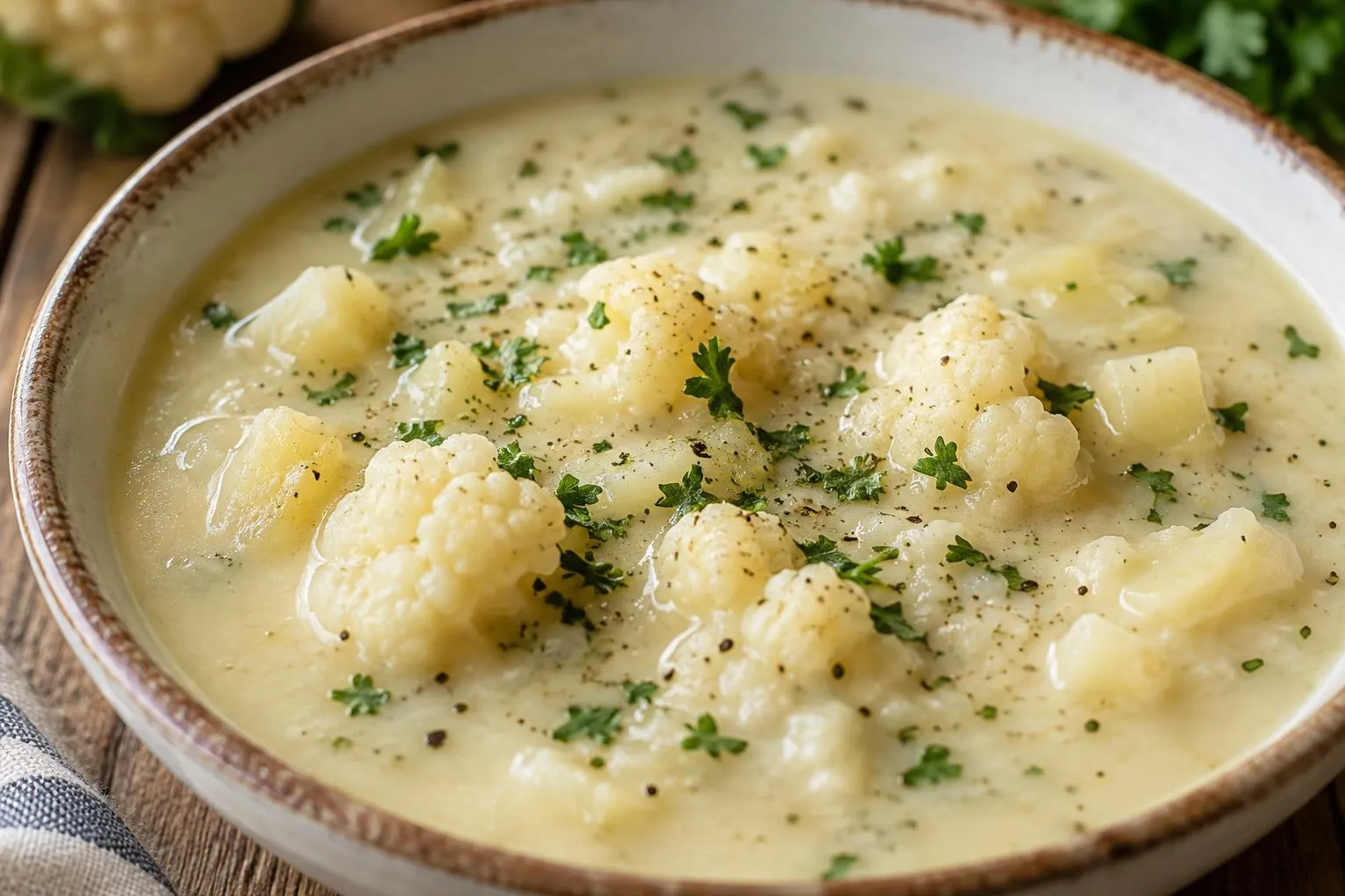 Cremige Blumenkohlsuppe