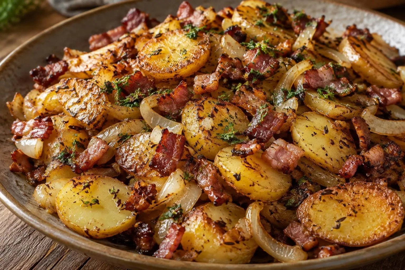 Bratkartoffeln mit Speck