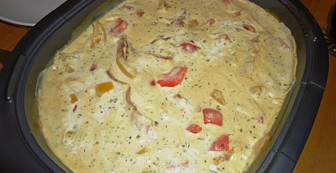 Frischkäse-Hähnchen aus dem Ofen
