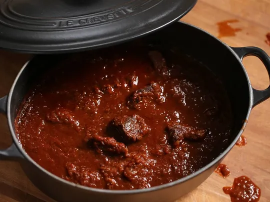 Gulasch aus dem Backofen