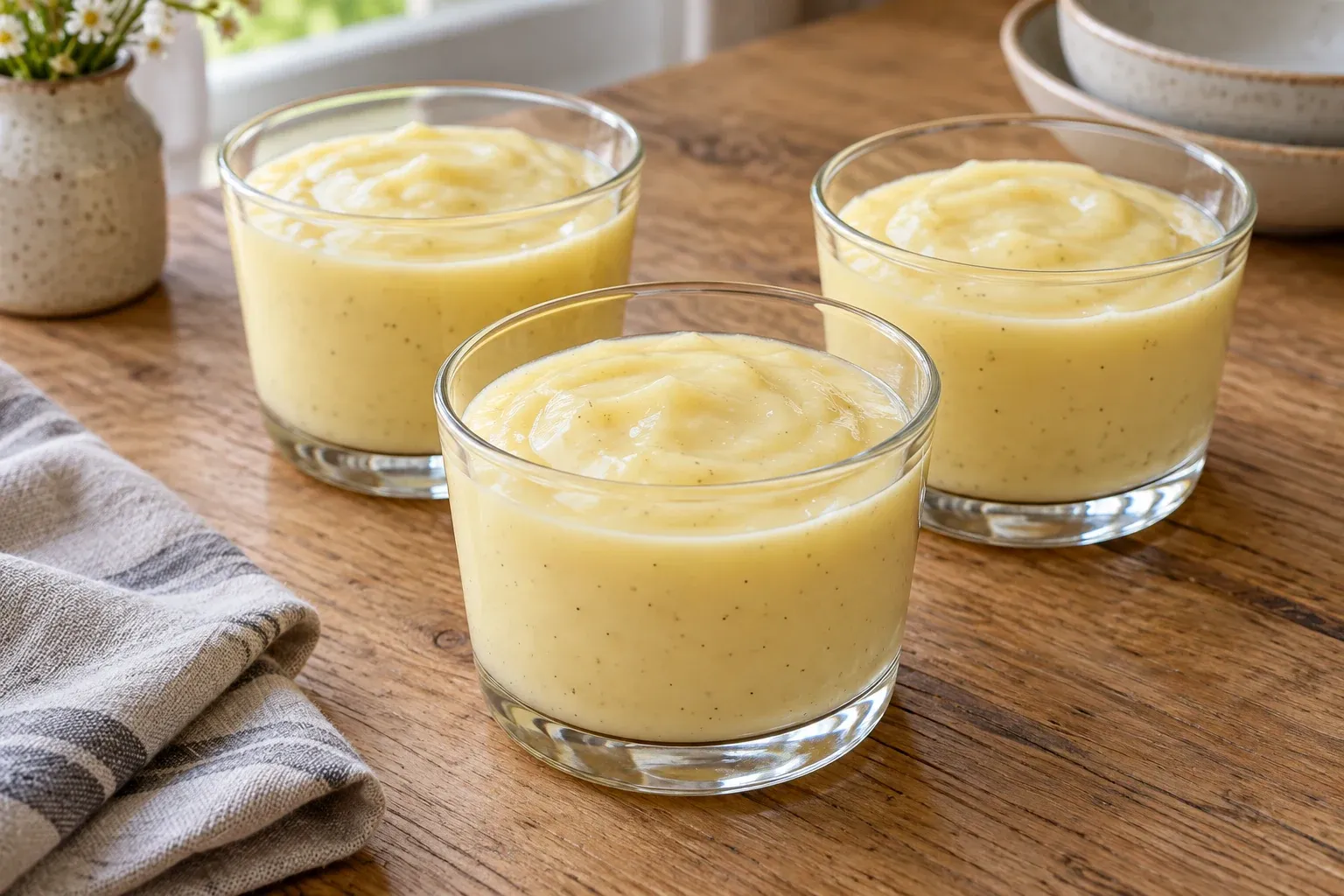 KI-Illustration: Vanillepudding selbstgemacht