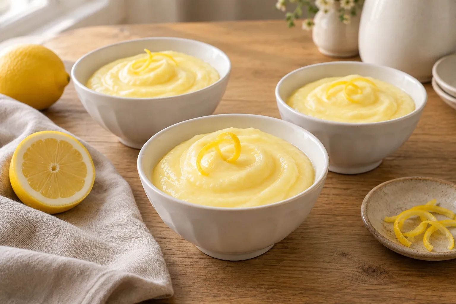 Zitronencreme ohne Gelatine